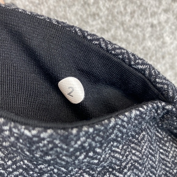 Lululemon Wunder Under Herringbone leggings size 2 Black Swan colorway inseam 26 - Picture 4 of 9